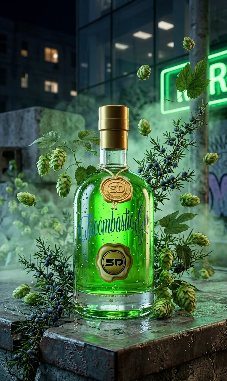 BoombasticGin SD Distillery – gin artigianale erbaceo con luppolo, amaro e diretto