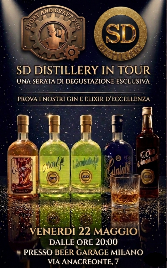 SD Distillery in Tour — Serata degustazione Beer Garage Milano 22 maggio