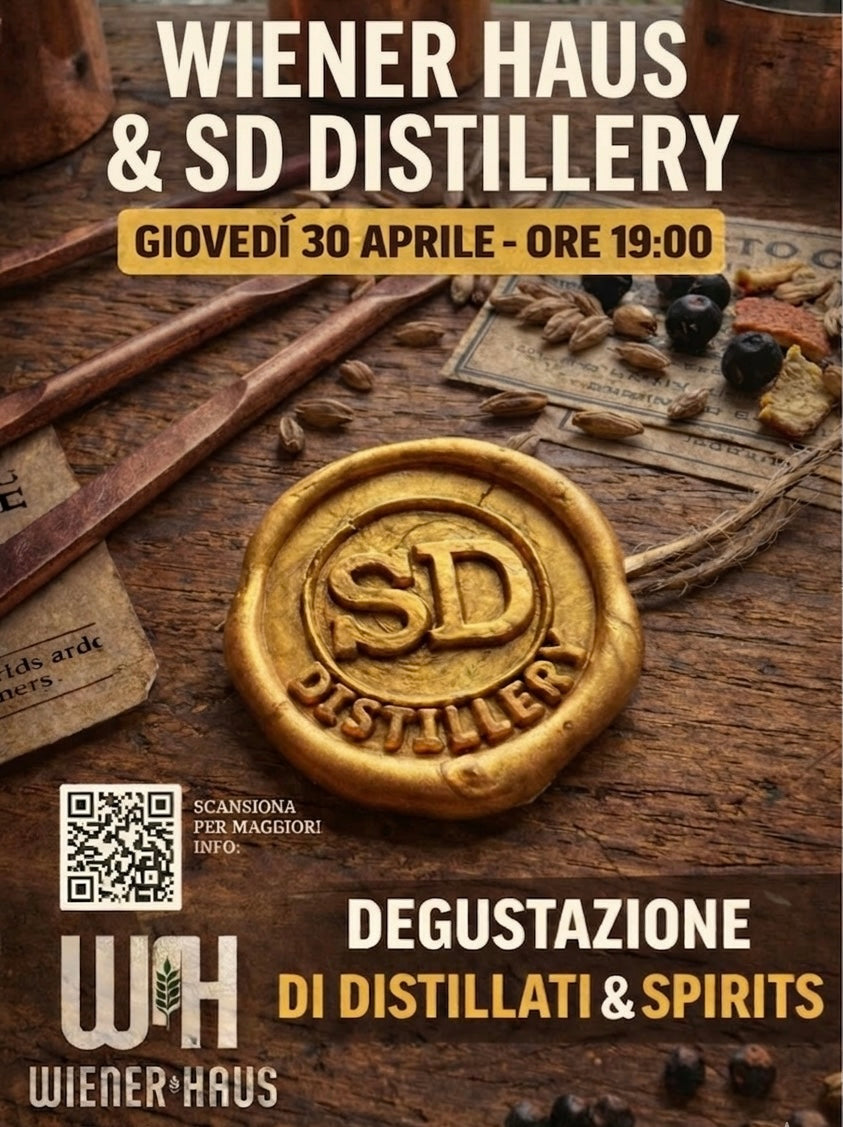 SD Distillery al Wiener Haus di Brescia – serata degustazione gin artigianali con Bandaliga live 30 aprile 2026